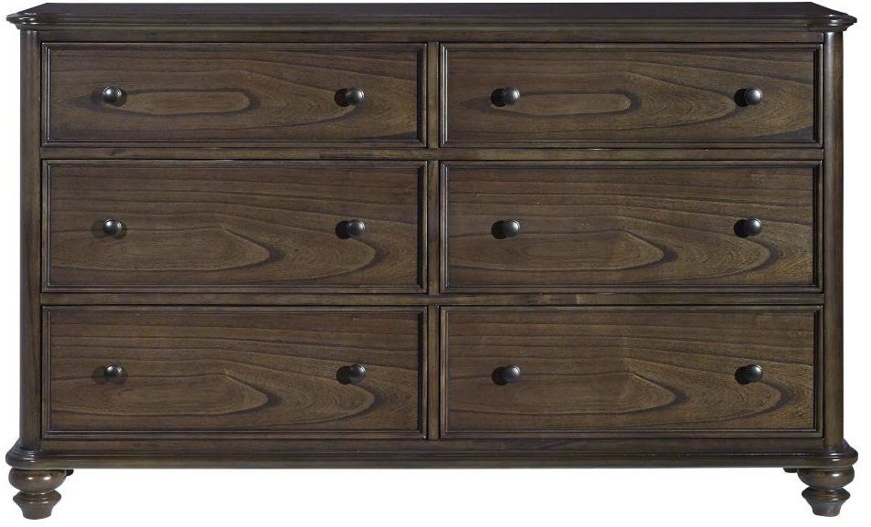 Large image  Progressive Furniture Pearson 6 Drawer Dresser in Aged Oak B122-23