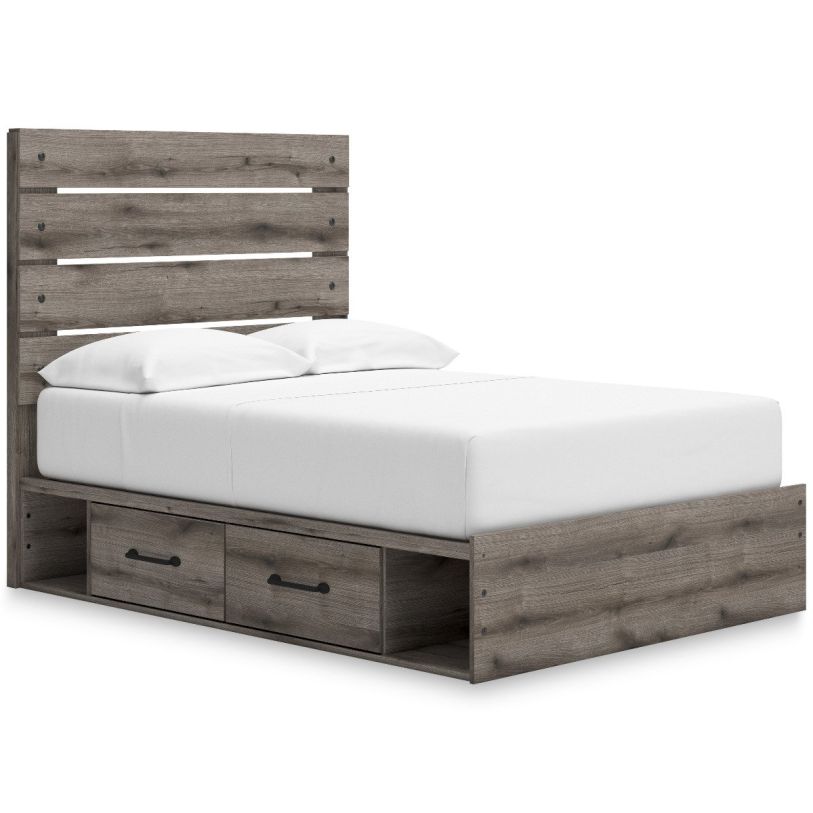 Large image Fondenlane Queen Panel Storage Bed in Brown Gray B2405B20