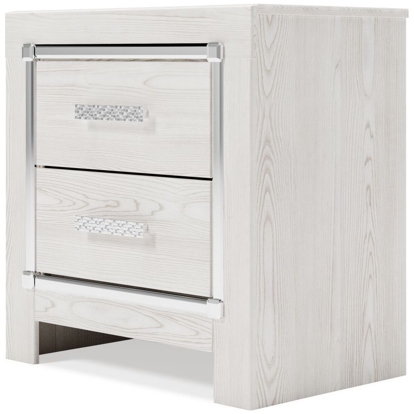Large image Altyra Two Drawer Night Stand in White B2640-92 FedEx/UPS