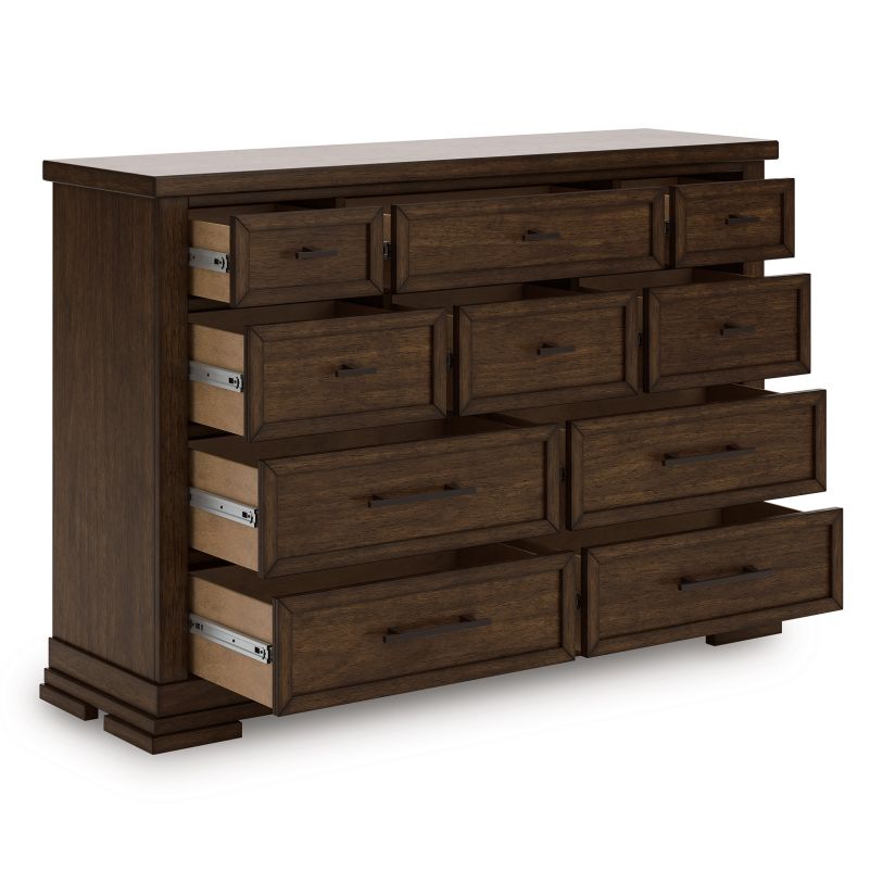Taffenbrook Dresser in Medium Brown B849-31