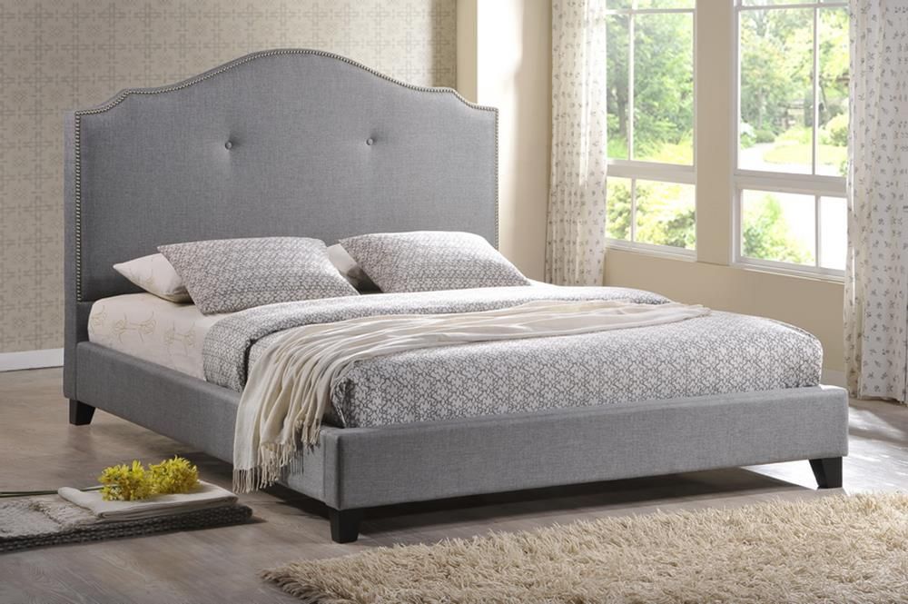 Scalloped clearance upholstered headboard
