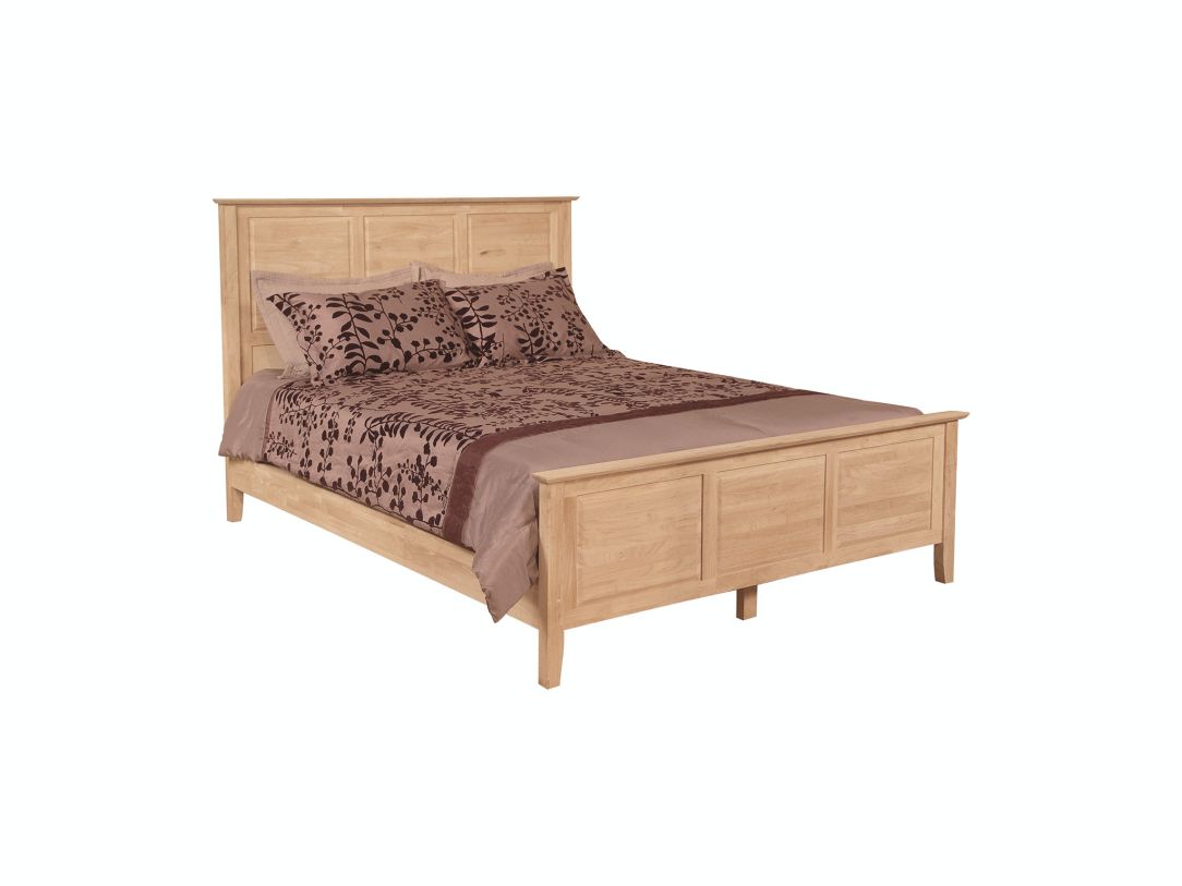 Unfinished queen bed discount