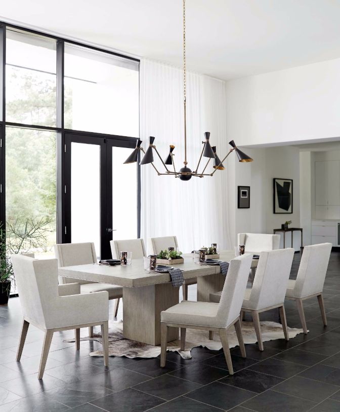 Bernhardt Linea 7pc Rectangular Dining Set In Cerused Greige Bernhardt Linea 7pc Rectangular Dining, Caracole Dining Table Bloomingdales