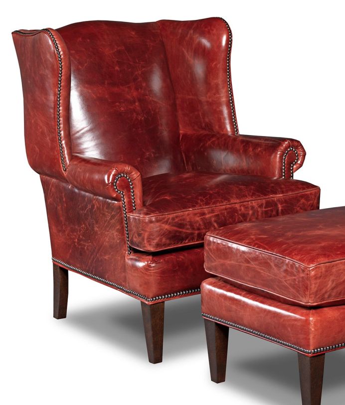 Hooker Furniture Covington Bogue Club Chair in Red CC408069 PROMO