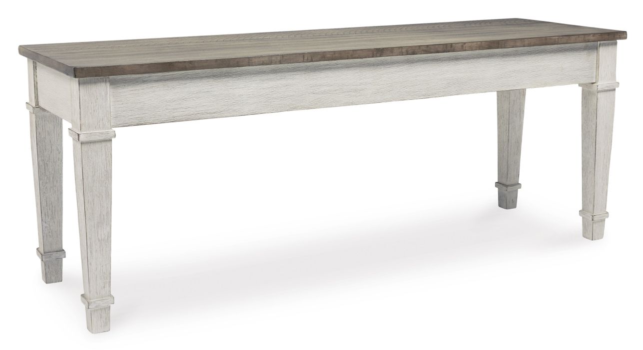Skempton Storage Bench - White/Light Brown - (D394-00) Skempton Storage Bench - White/Light Brown - (D394-00)