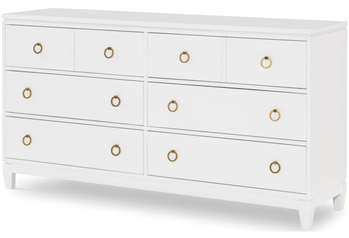 Legacy Classic Summerland 6 Drawer Dresser in Pure White 1160-1201