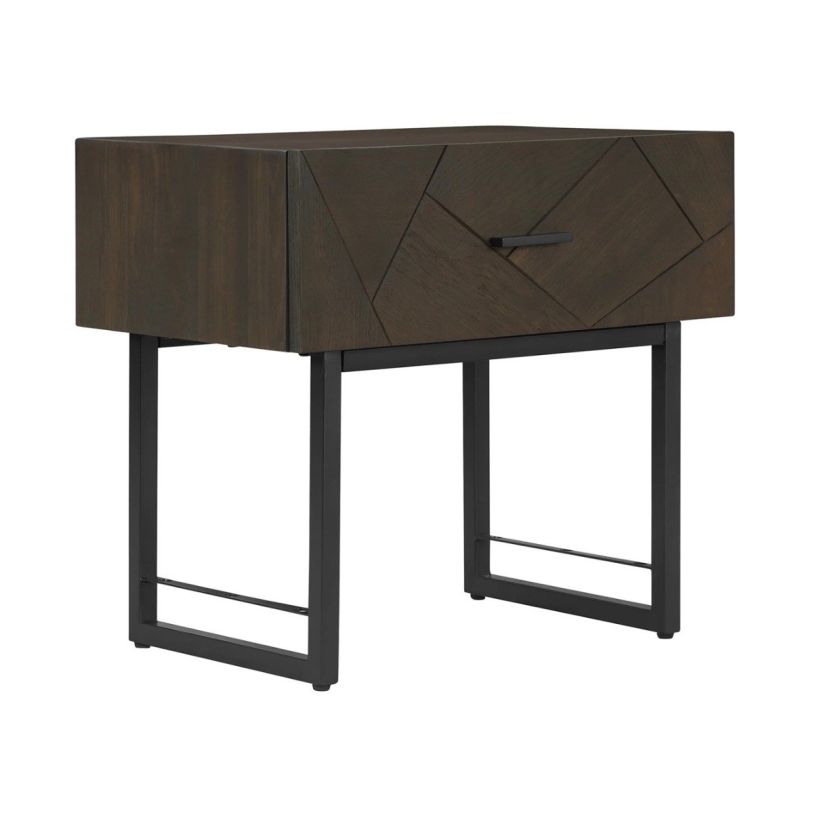 Armen Living Marquis 1 Drawer Oak Woo...