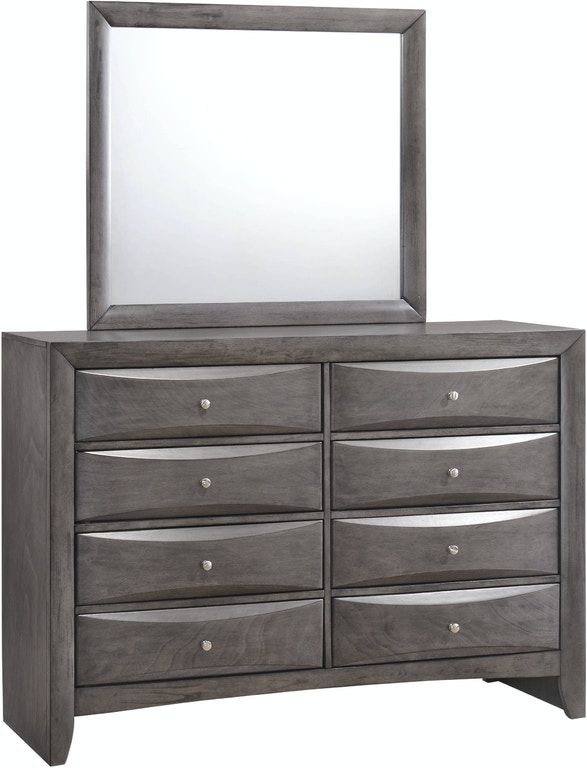 grey 8 drawer dresser Arlingtona Rustic Farmhouse Dresser – BonaNest main image 1