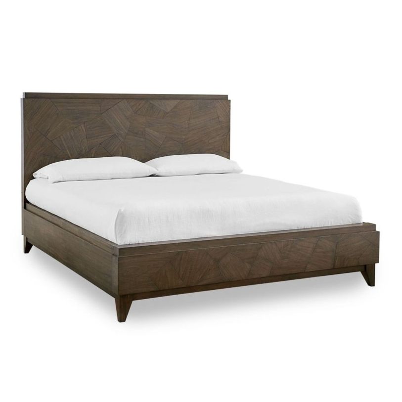 Broderick 6 Piece Full Panel Bedroom - Wild Oats Brown