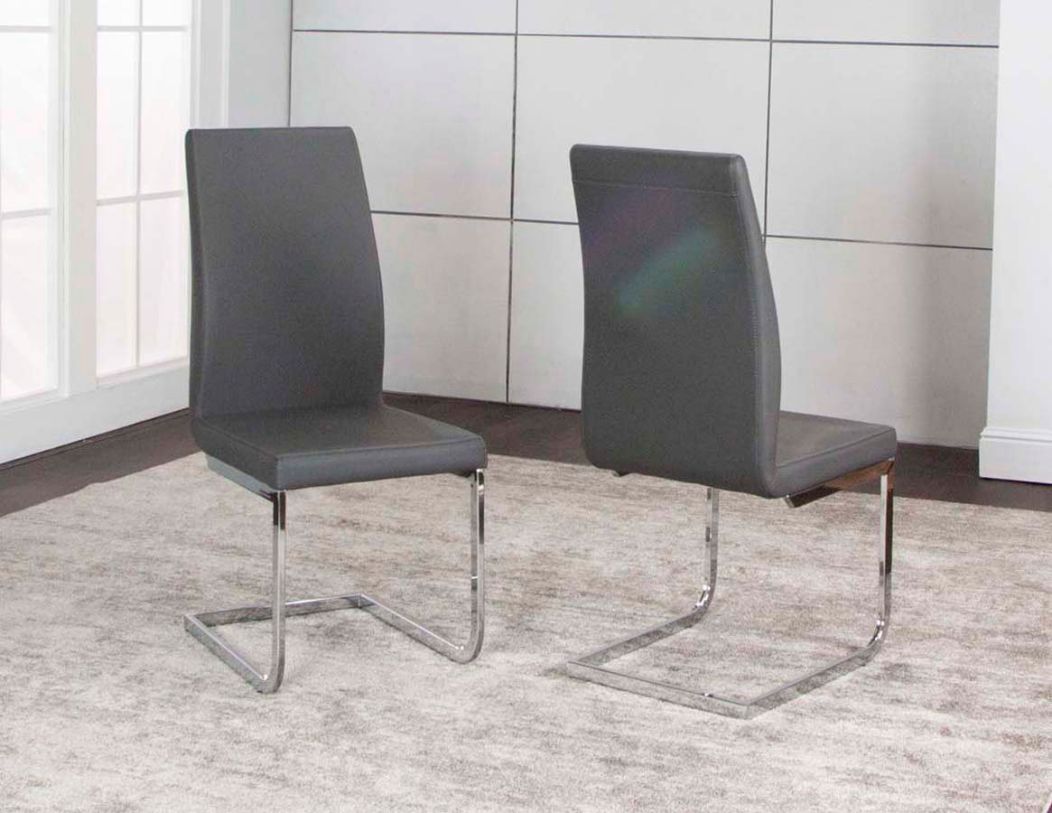 Large image Cramco Heka Side Chair (Set of 2) in Charcoal G5221-16