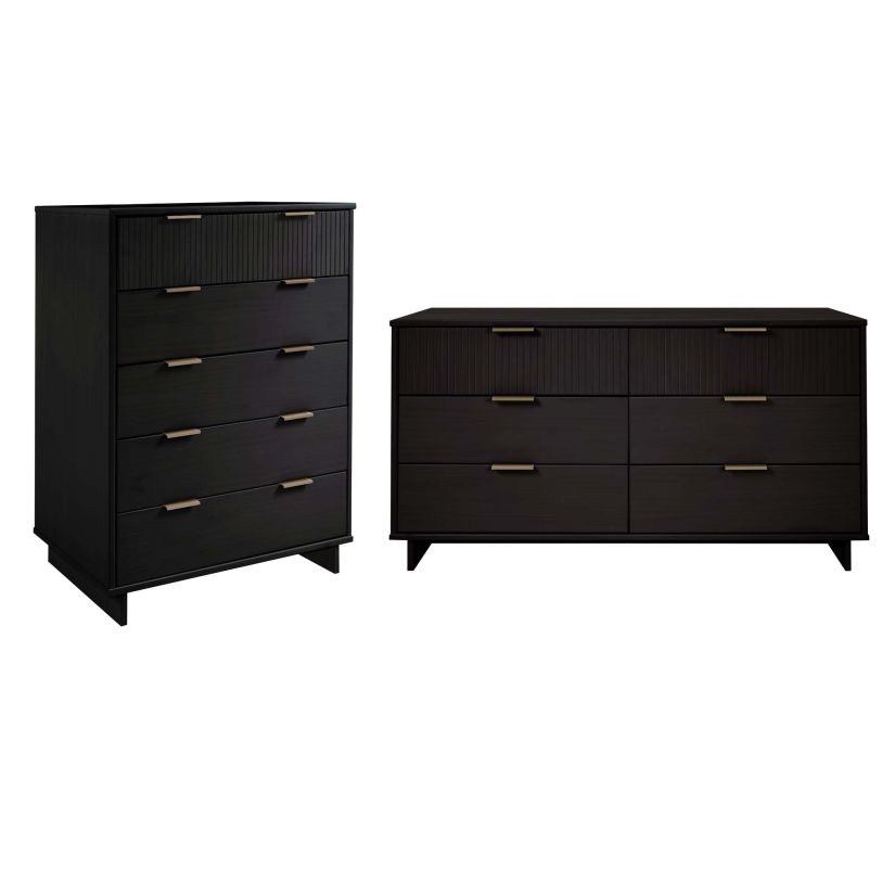 black dresser on sale Four Hands Adolfo 6 Drawer Dresser main image 0