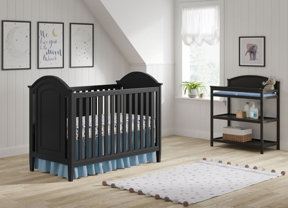 Shop Westwood Design Harper 2pc Cottage Crib Set in Black