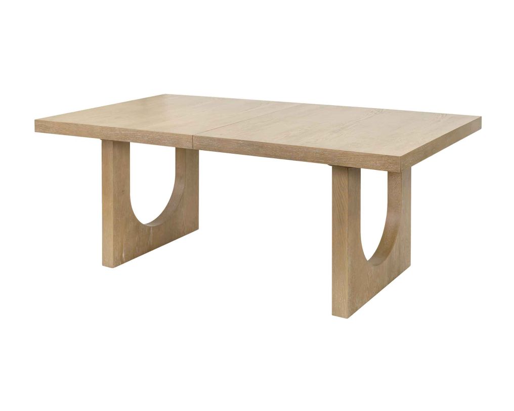 Large image Martin Furniture Canyon Drive Rectangular Extension Dining Table in Cerused White Oak IMCD7840 CLOSEOUT
