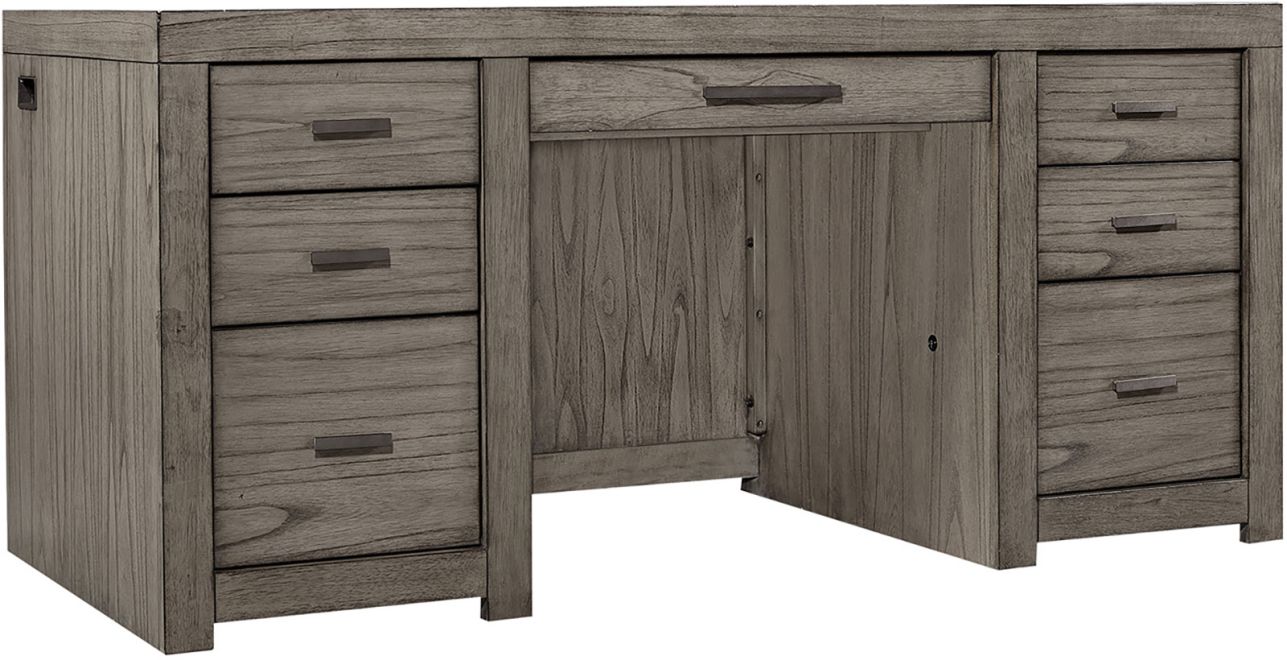 Aspenhome Modern Loft Executive Desk in Greystone IML303GRY