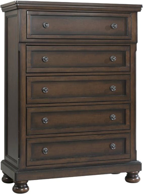 Shop Elements Kingston 5 Drawers Chest in Walnut KT600CH