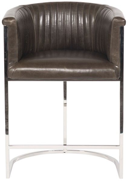 Vanguard Harrison Channel Back Metal Bar Stool in Southwick