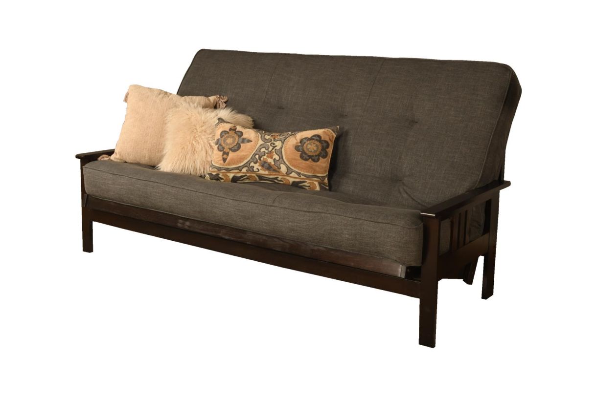 6000 Futon Mattress w Linen Stone Cover