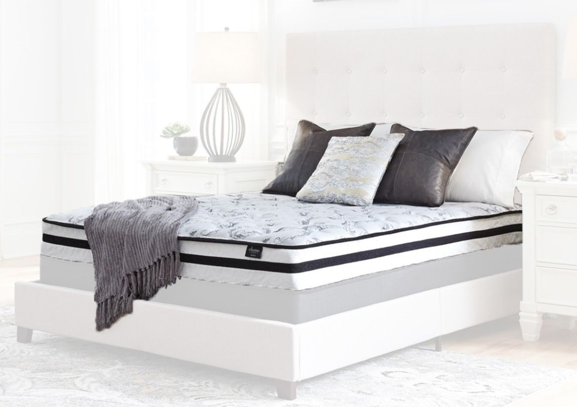 Chime 12 inch hybrid mattress by store ashley stores