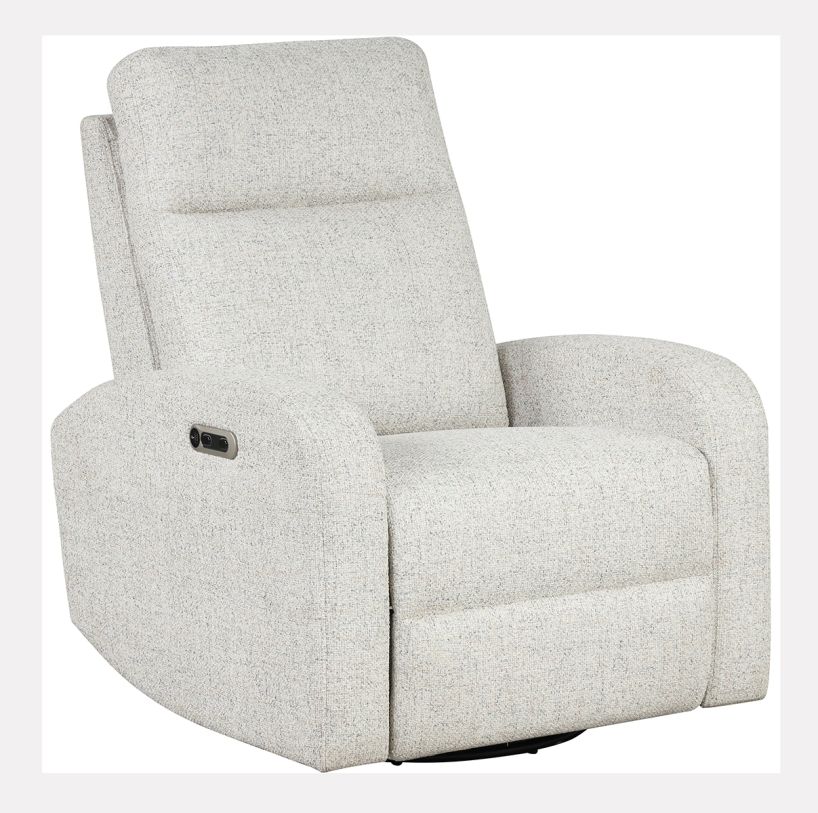 Parker House Thriller Power Swivel Glider Recliner in White MTHR