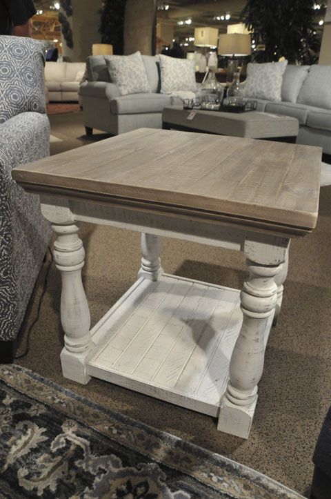 Havalance End Table - Gray/White Havalance End Table - Gray/White