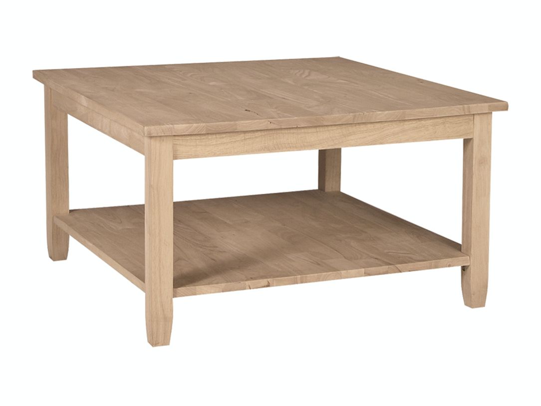 John Thomas Unfinished Solano Square Coffee Table OT-6SC
