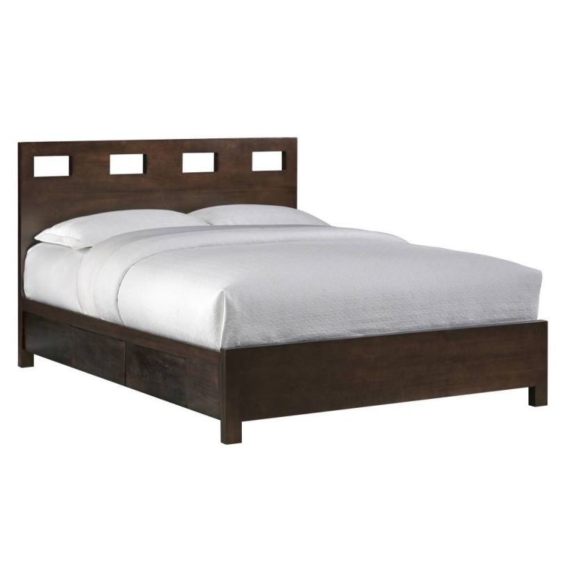 Large image Modus Riva Queen Storage Bed in Chocolate Brown  CODE:UNIV21 for 21% Off