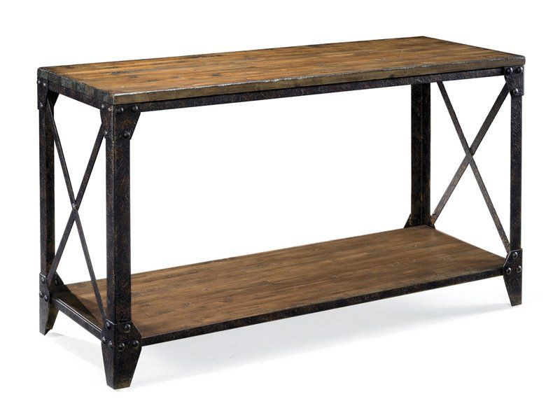 Emma Mason Signature Melissa Rectangular Sofa Table in Distressed