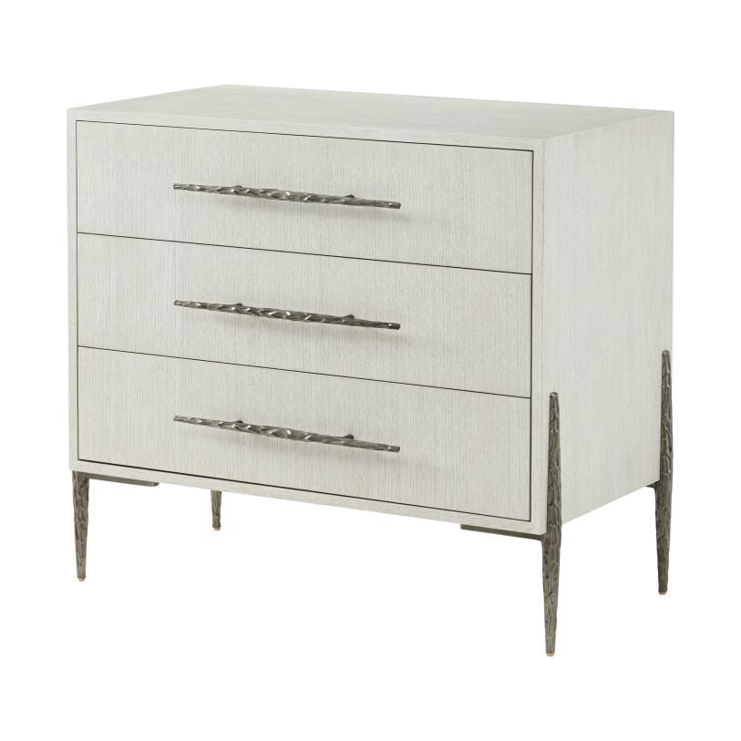 Large image Theodore Alexander Essence Three Drawer Nightstand TA60106.C336