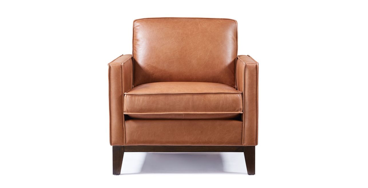 Salt Flat Wells Leather Chair in Chestnut SFWELLCHR00CS