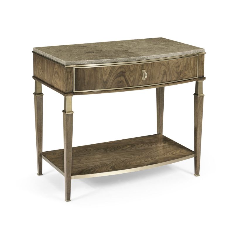 Large image Jonathan Charles Barcelona Nightstand in Walnut 496077-WBA