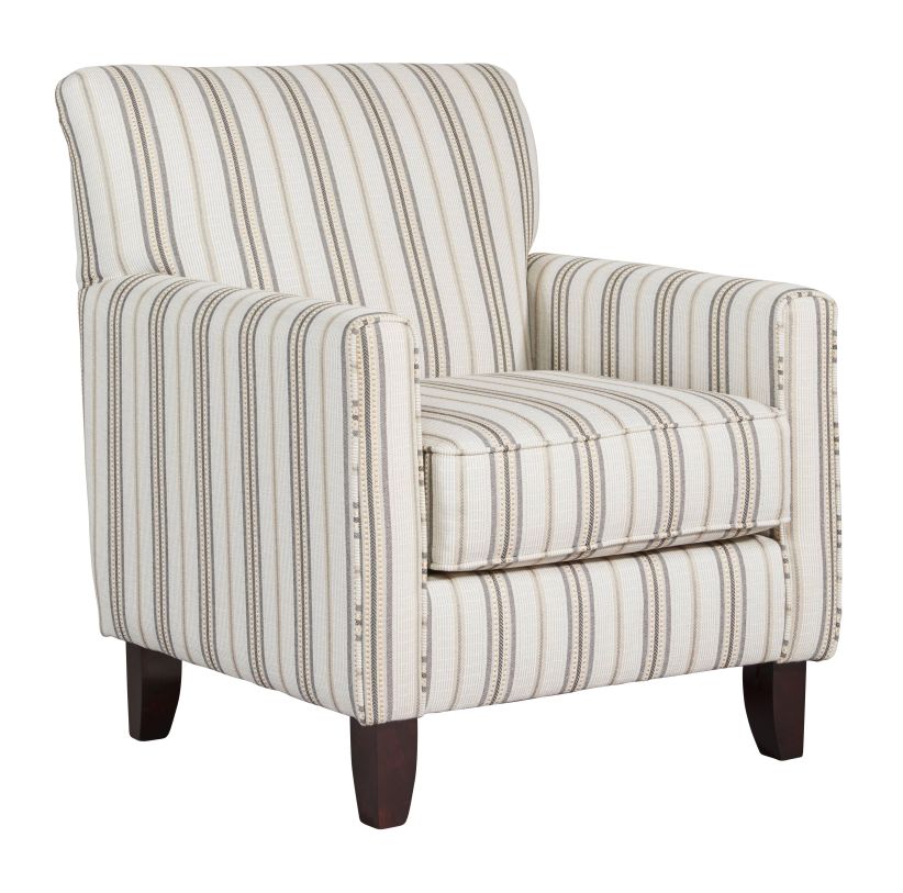 Southern Home Furnishings Durango Pewter/Unica Oxford Accent Chair