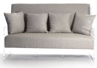 Zentique Louis Red Striped Bench CFH034-3 E255-3 A034 Zentique Louis Red Striped Bench CFH034-3 E255-3 A034