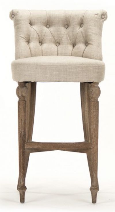 Zentique Amelie Bar Stool in Cream (Set of 2) CF253-Z E272