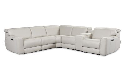 Relax Form LEATHERTEX TREVISO② Synca Wellness CirC+ Gray Modern Synthetic Leather Heated