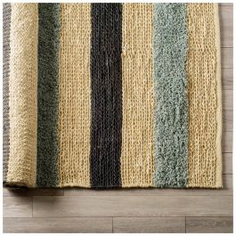 Mercana Dolman 8 x 10 Multi-Colored Jute Hand Woven Rug 70008 PROMO