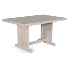 Sunny Designs Bayside Dining Table in Marble White 0113MW-T