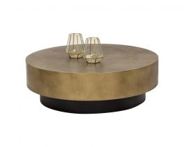 SUNPAN Bernaby Coffee Table in Antique Brass/Black 106005