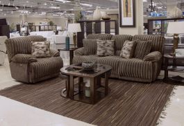 Catnapper Hollifield 2pc Reclining Living Room Set in Chocolate