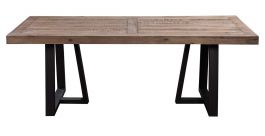 Alpine Furniture Prairie Rectangular Dining Table in Natural and Black 1568-01 PROMO  PROMO