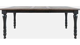 Jofran Madison County Rectangle Extension Dining Table in Vintage Black 1702-42