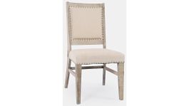 Jofran Fairview Dining Side Chair in Ash/Cream 1933-385KD (Set of 2)