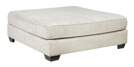 Rawcliffe Oversized Accent Ottoman in Parchment 1960408