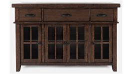 Jofran Mission Viejo 3 Drawer Server in Warm Brown 1966-56