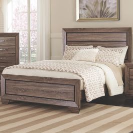 Coaster Furniture Kauffman Queen Panel Bed in Washed Taupe