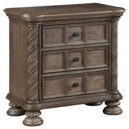 Coaster Emmett 3-drawer Nightstand Walnut in Walnut 224442