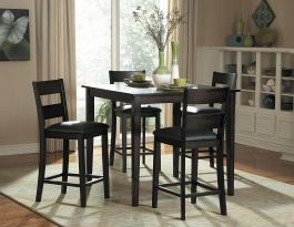 Homelegance Griffin 5-Piece Counter Height Table Set in Deep Espresso 2425-36