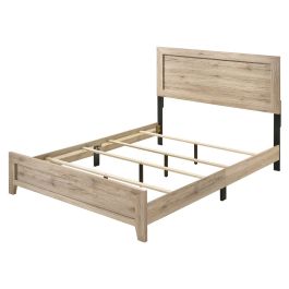 ACME Miquell Queen Bed in Natural 28040Q EST SHIP TIME APPX 4 WEEKS