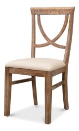 Sarreid Monet's Dining Chair in Whitewash 28435 (Set of 2)