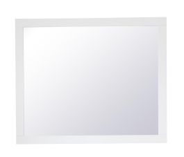 Elegant Aqua Rectangle Vanity Mirror 30 In. in White VM23036WH