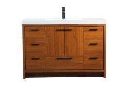 Elegant 48 In. Single Bathroom Vanity in Teak VF46048MTK